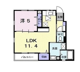 カーサ美園Ｂの物件間取画像